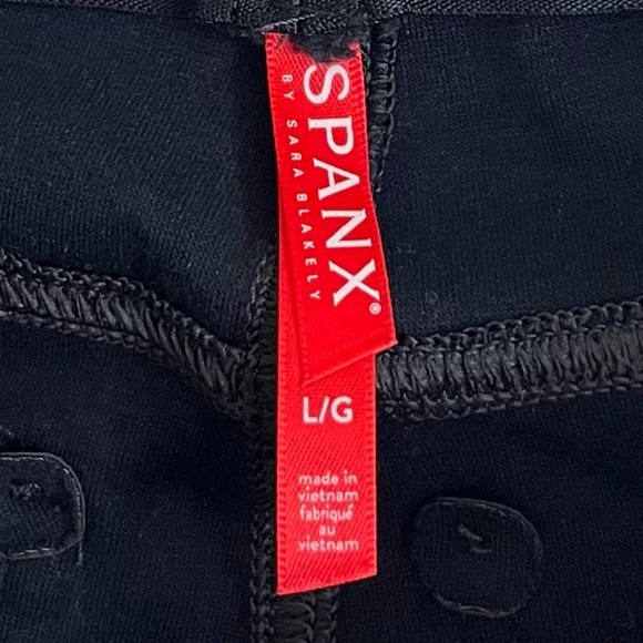 SPANX Leather-Like Black Ankle‎ Skinny Pant - Picture 13 of 15